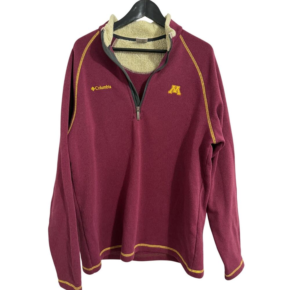 Minnesota Gophers Fleece-Lined 1/4-Zip Size XL